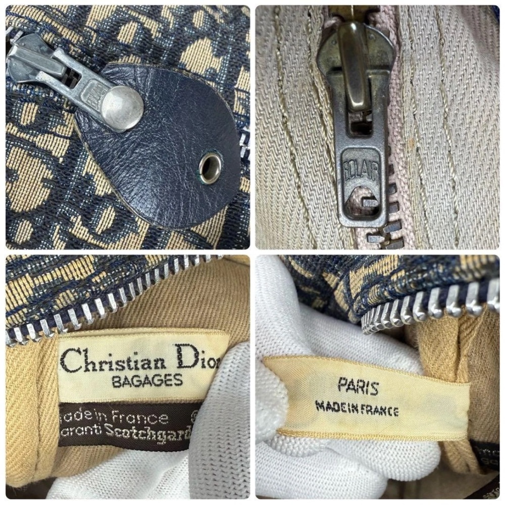 Dior Navy Monogram Travel Bag - Picture 10 of 11